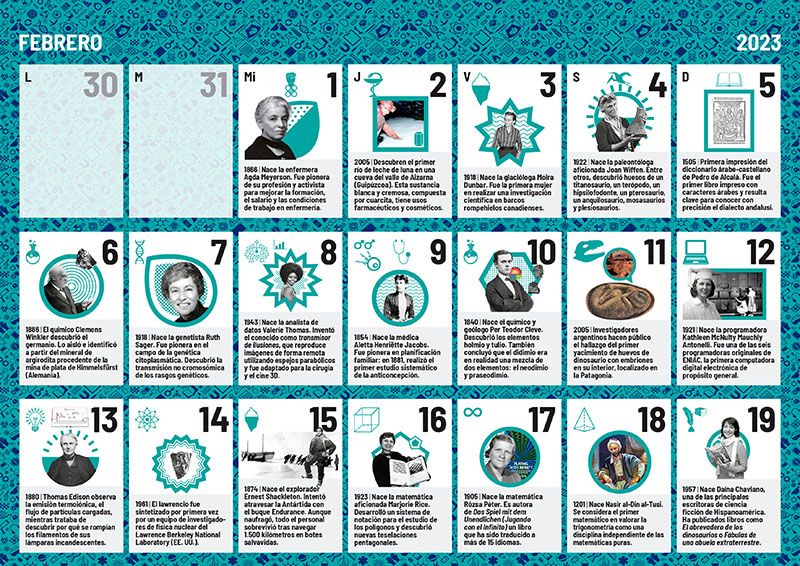 El Calendario científico escolar 2023 ya está listo con nuevas